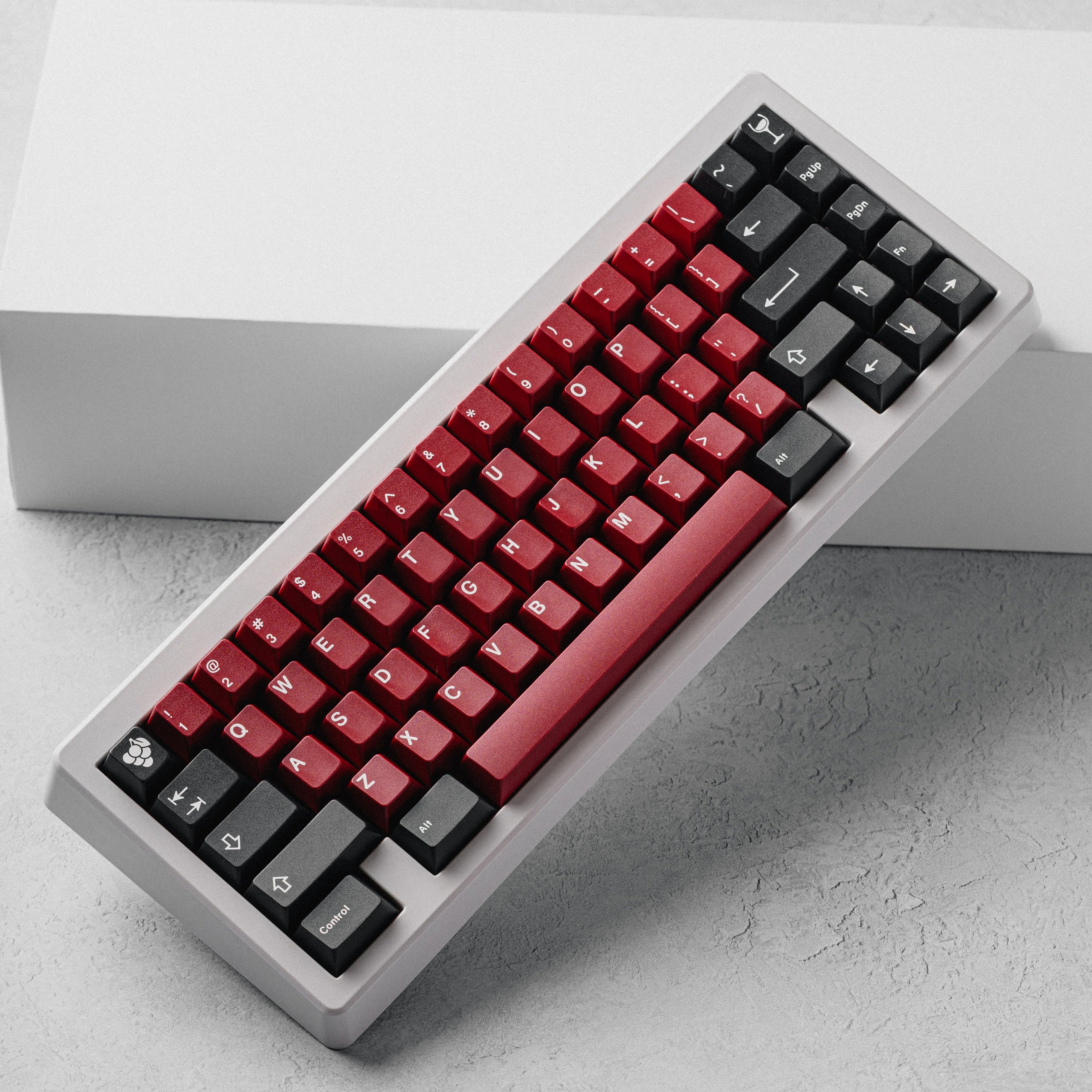 GMK CYL Burgundy Keycaps