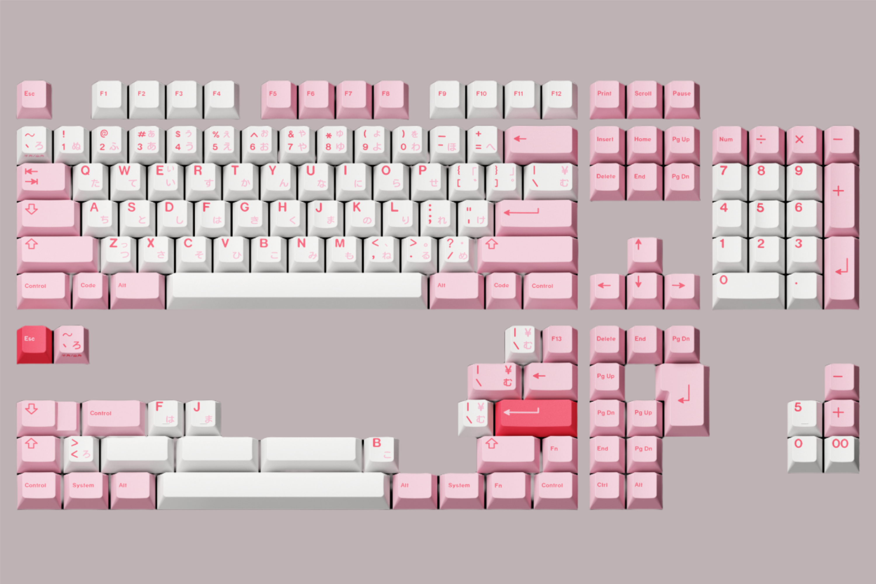 GMK CYL Hazakura Keycaps