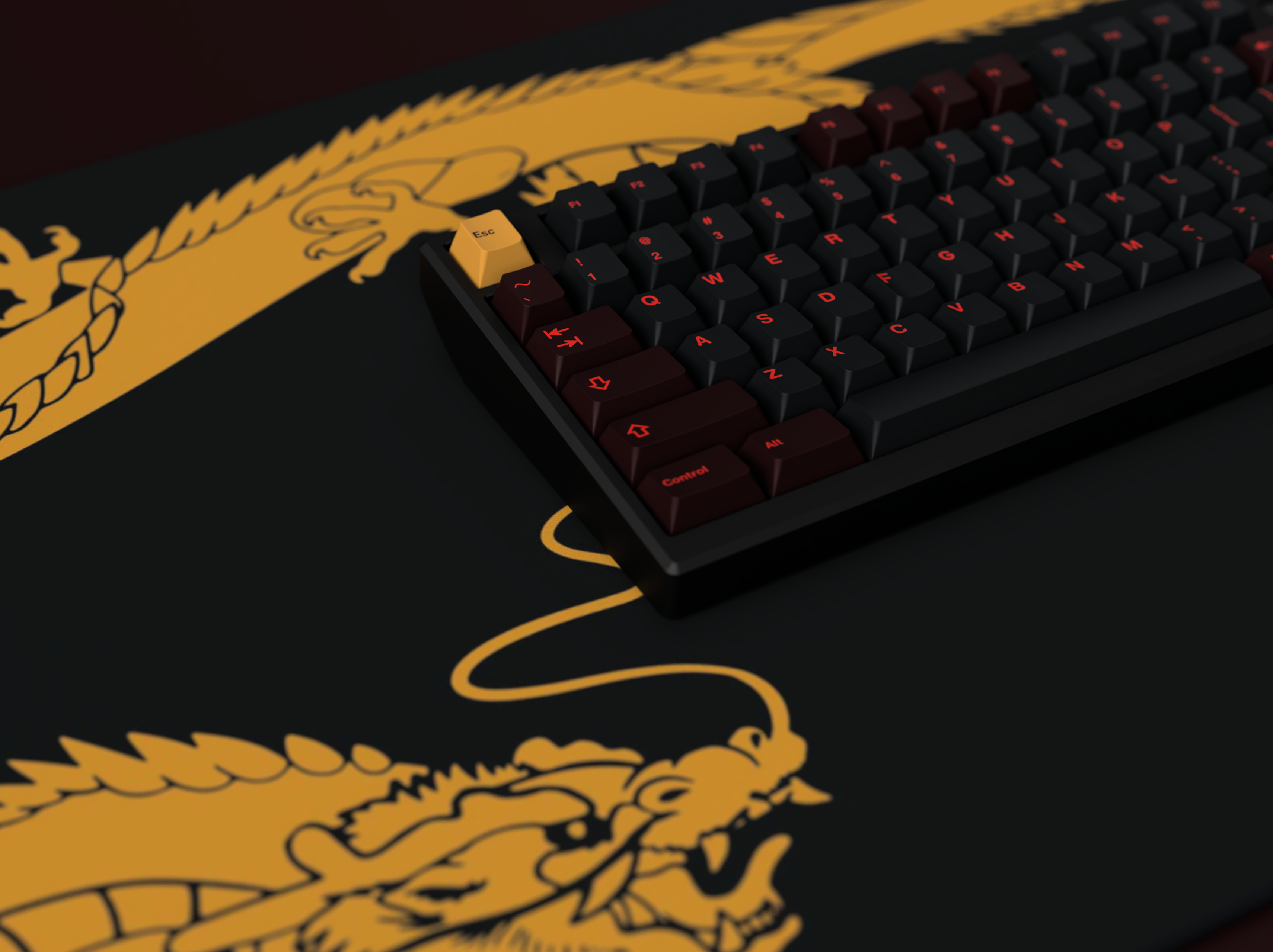 GMK CYL Red Dragon Keycaps