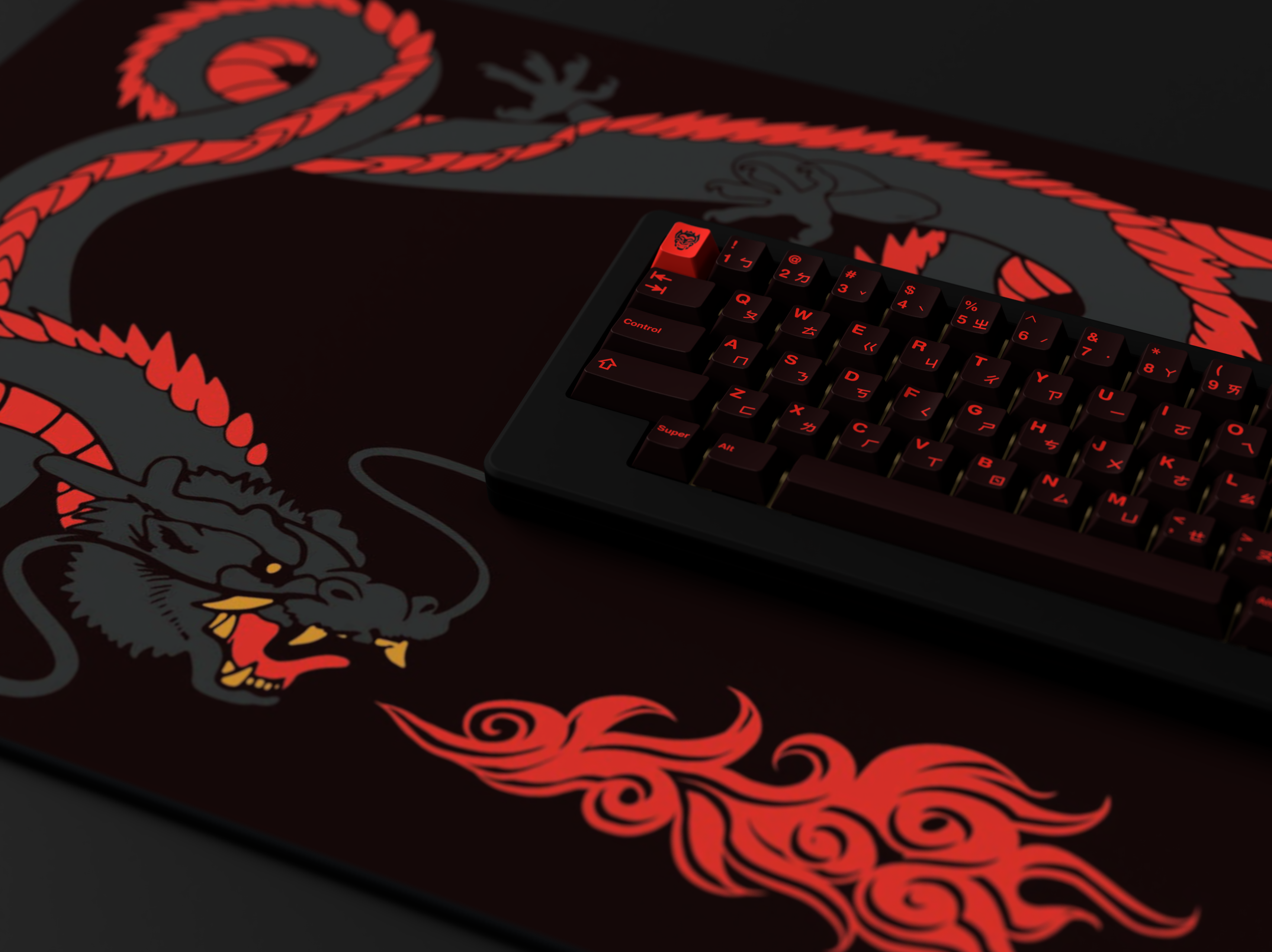 GMK CYL Red Dragon Keycaps