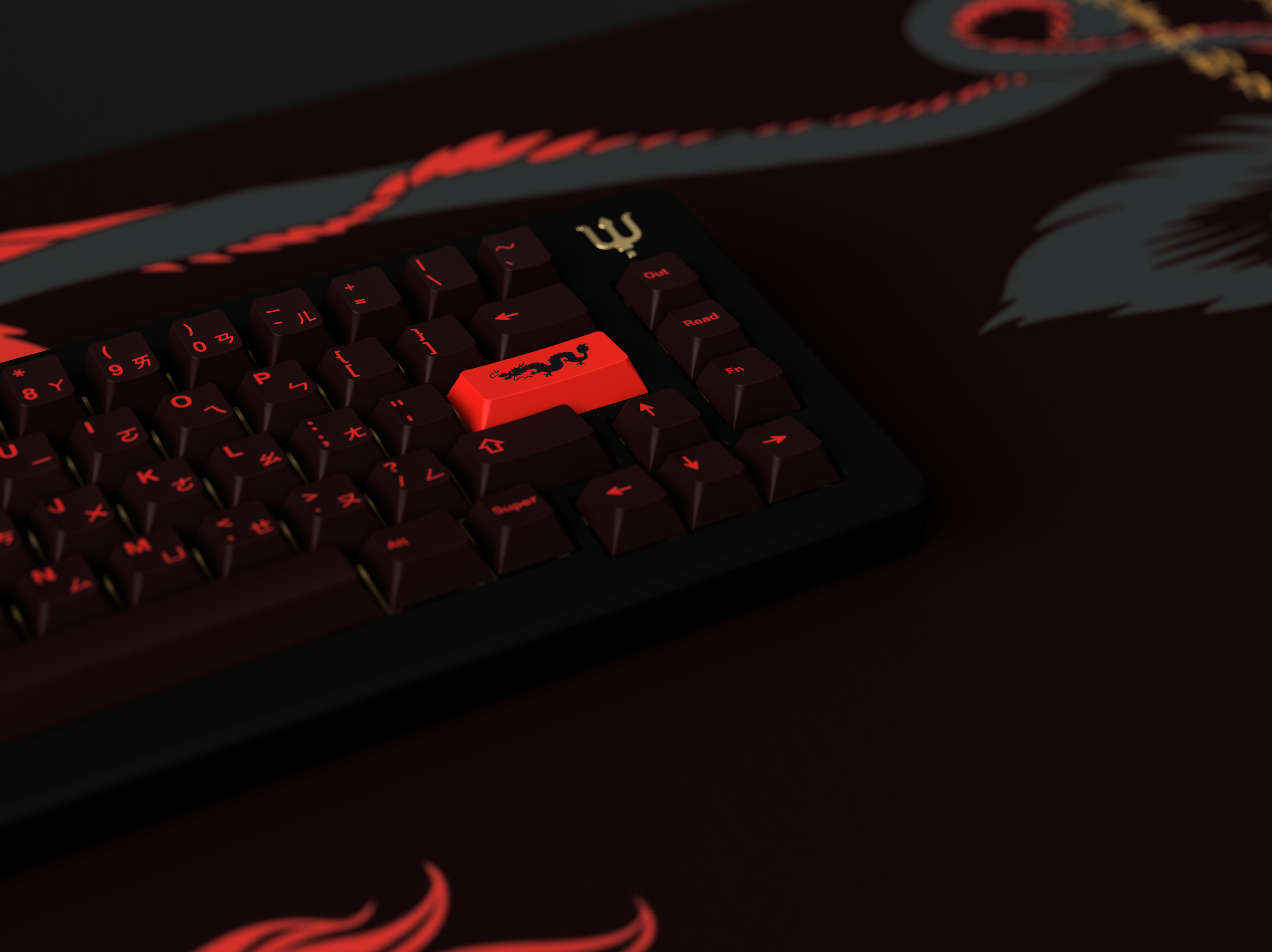 GMK CYL Red Dragon Keycaps