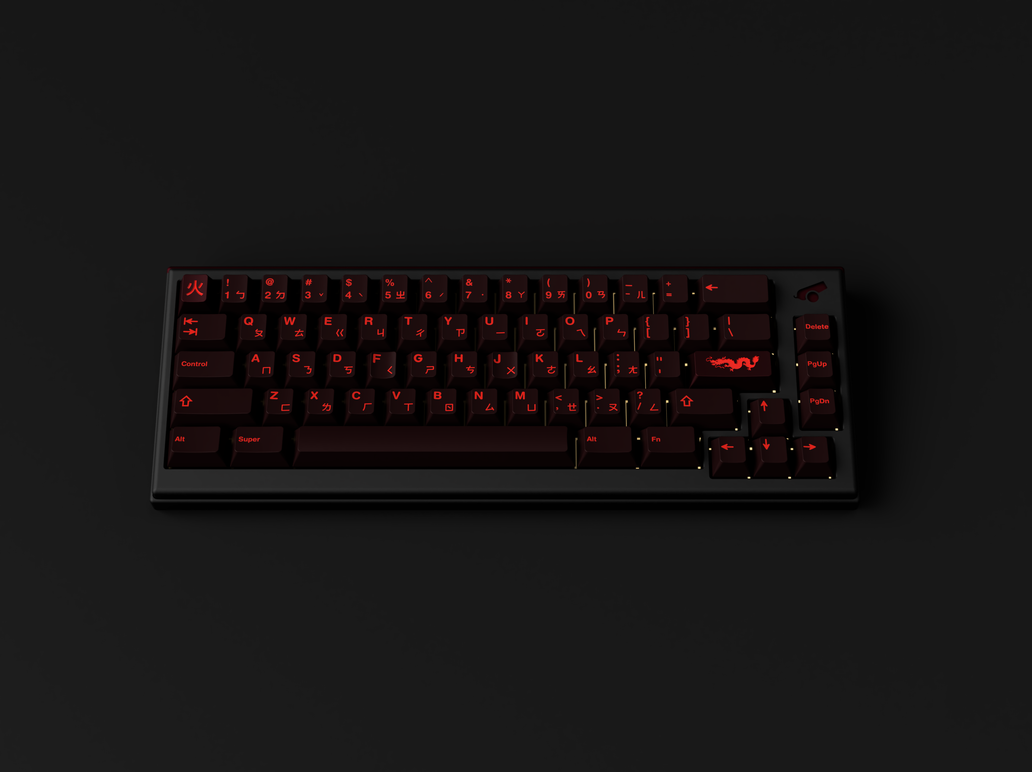 GMK CYL Red Dragon Keycaps