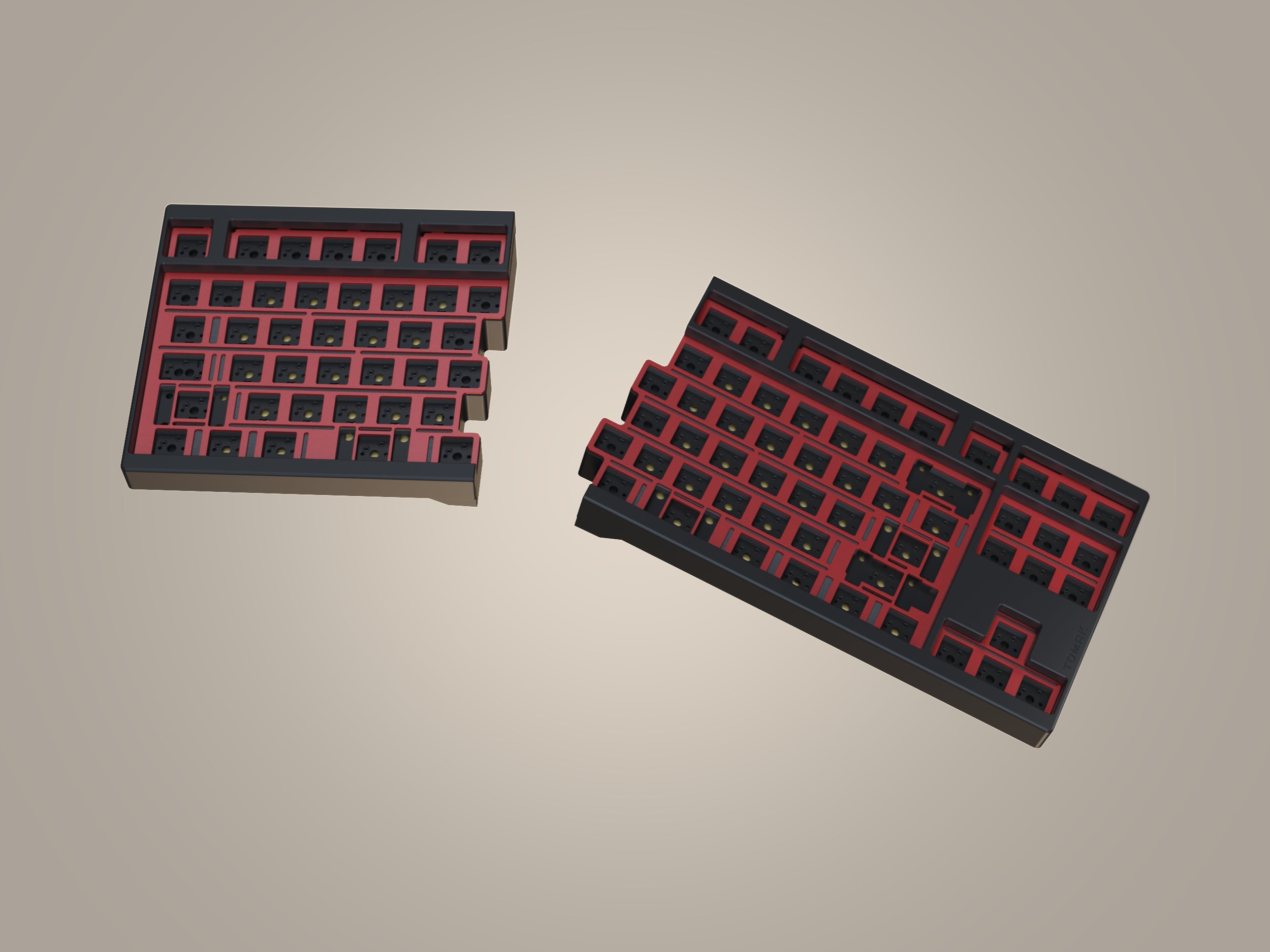 Tomak (토막) Tented Split TKL Mechanical Keyboard [Group Buy]