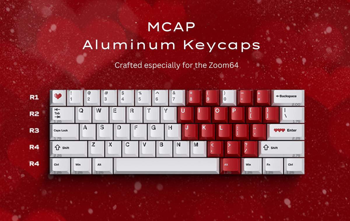 Zoom64 - MCAP Die Cast Aluminum Keycaps