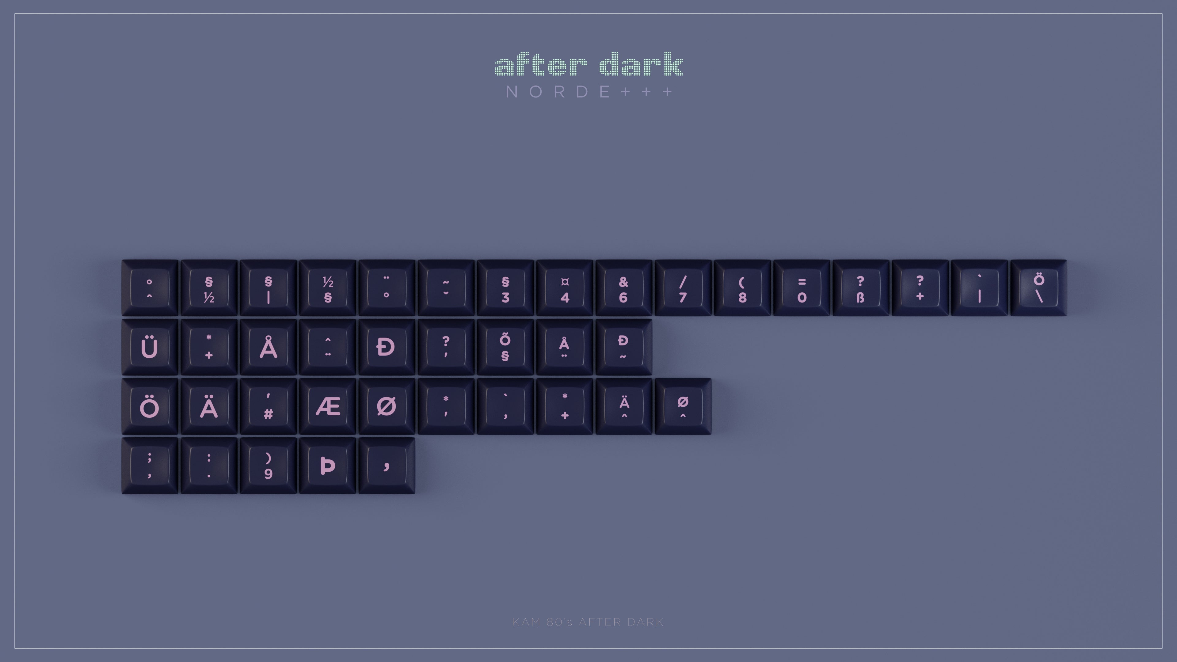 KAM 80s After Dark Keycaps