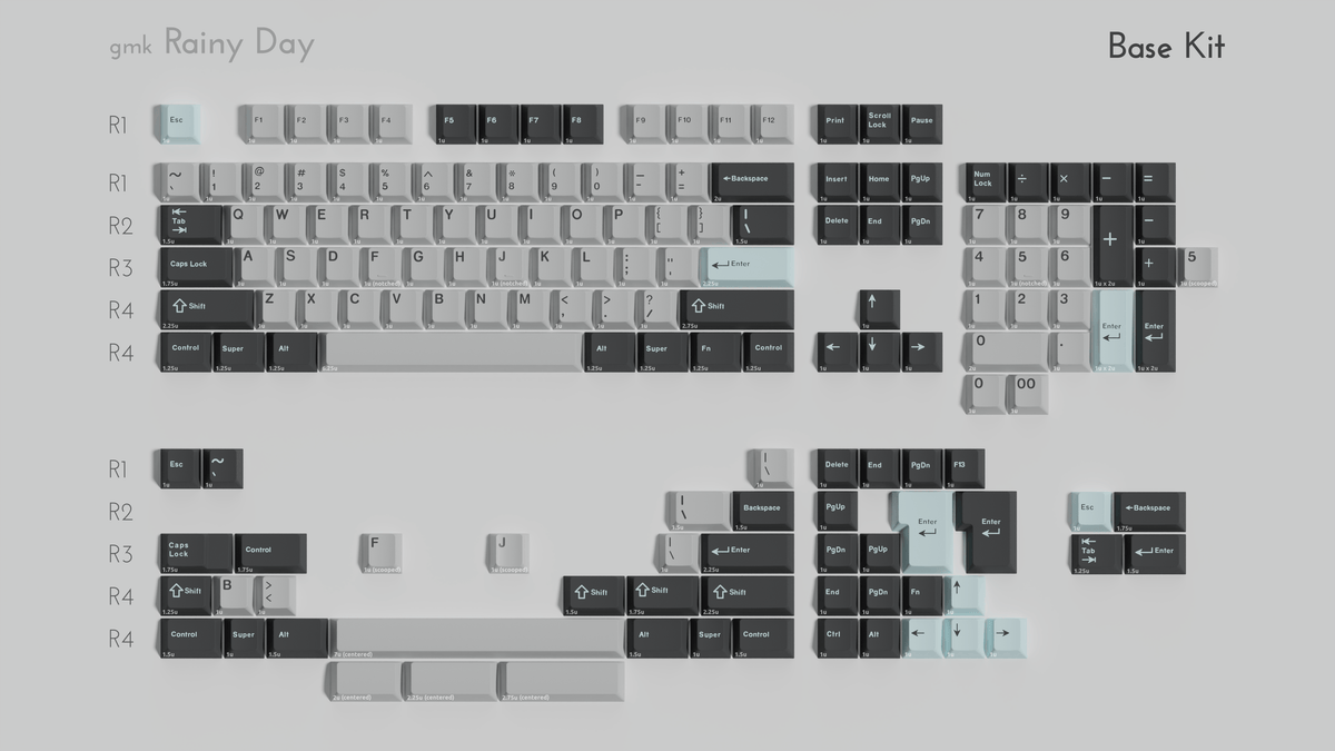 GMK CYL Rainy Day R3 Keycaps