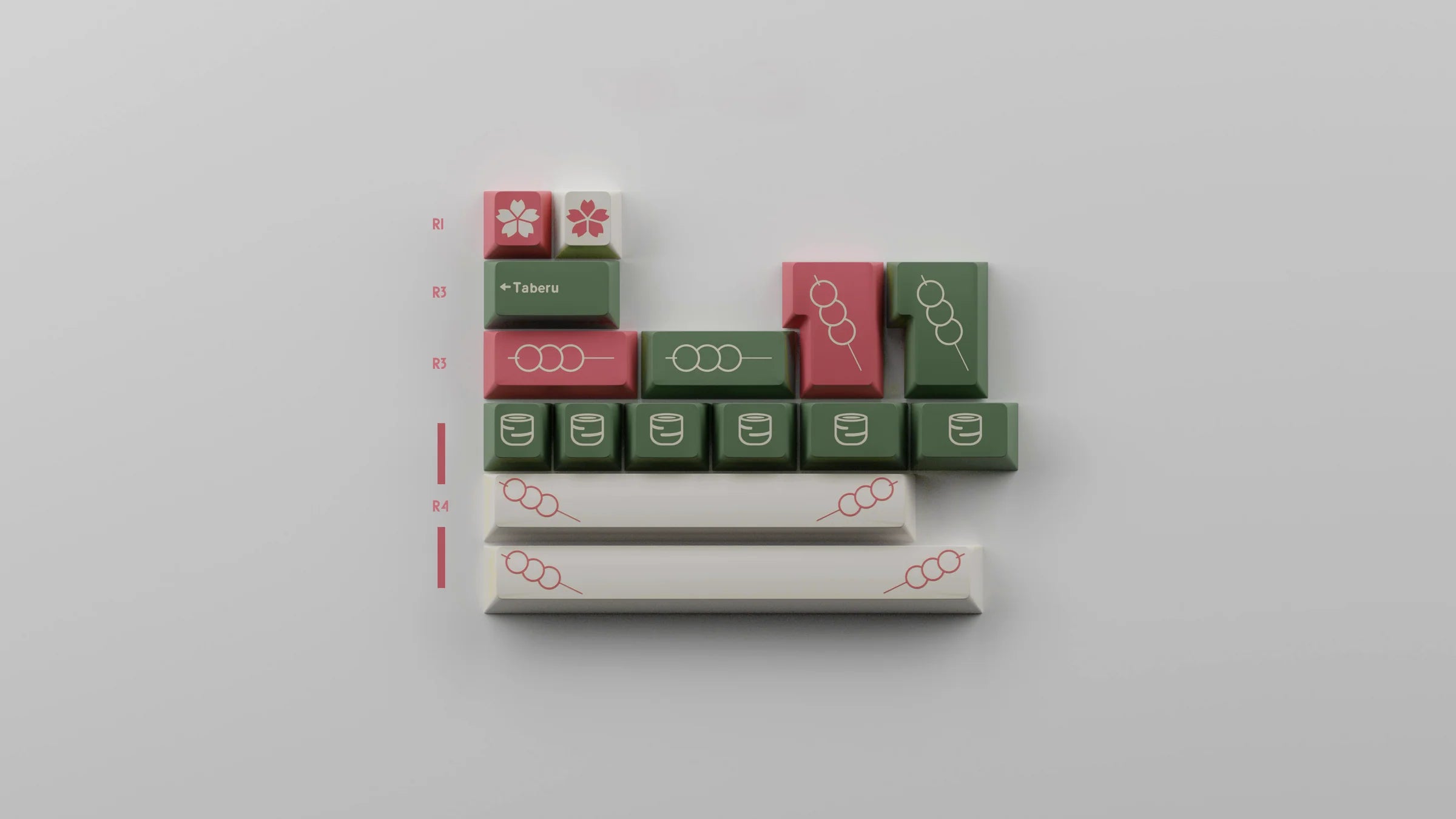 GMK Hanami Dango Keycaps