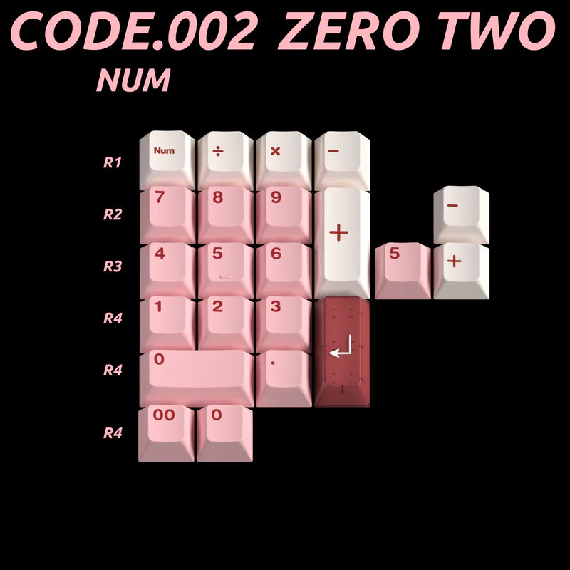 MW Zero Two 02 R2 Keycaps