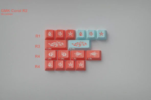 GMK CYL Coral R2 Keycaps