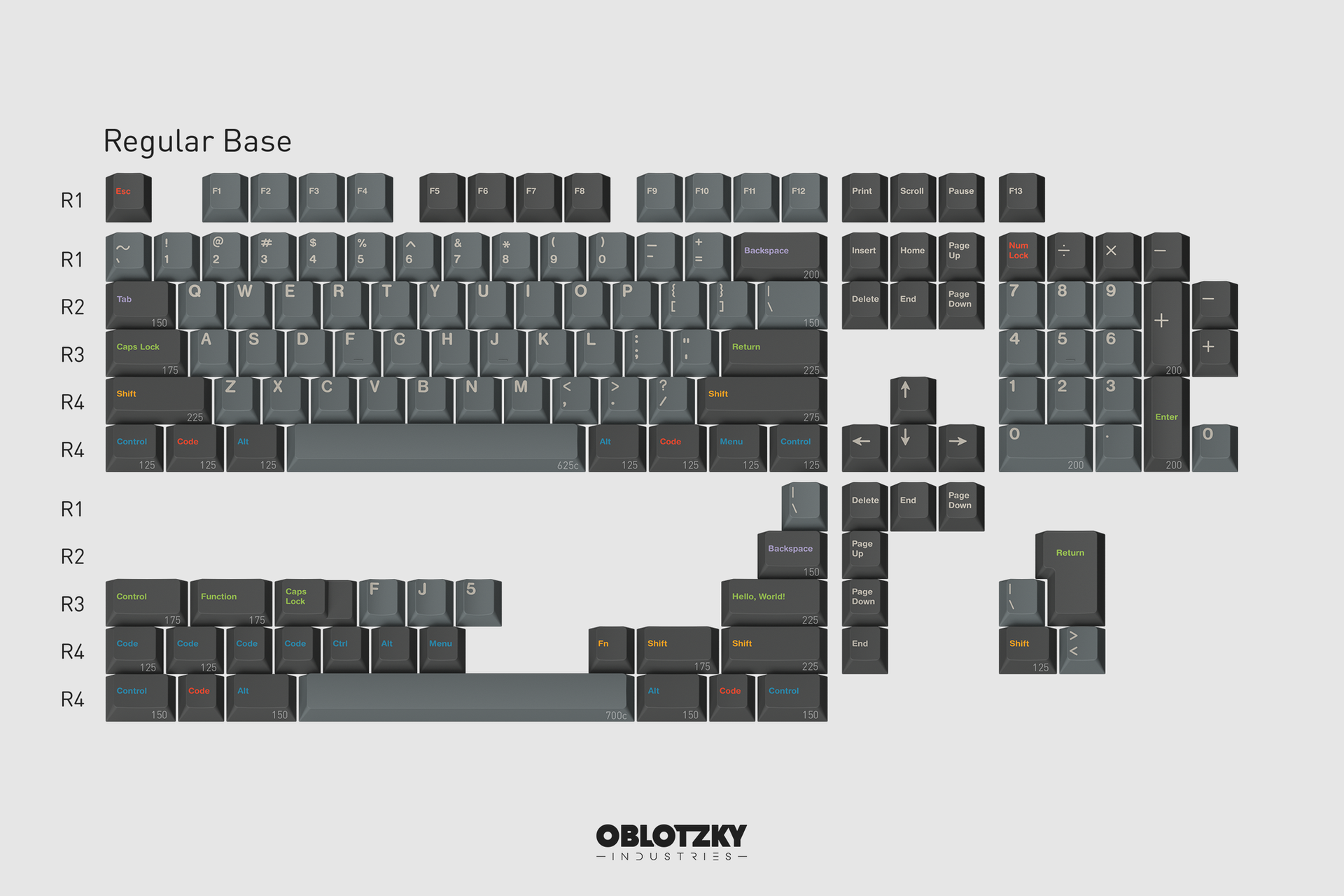 キーボード GMK Oblivion version 3.1 RegularBase Kit gmk_oblivion_v3_1_kit_02_regul