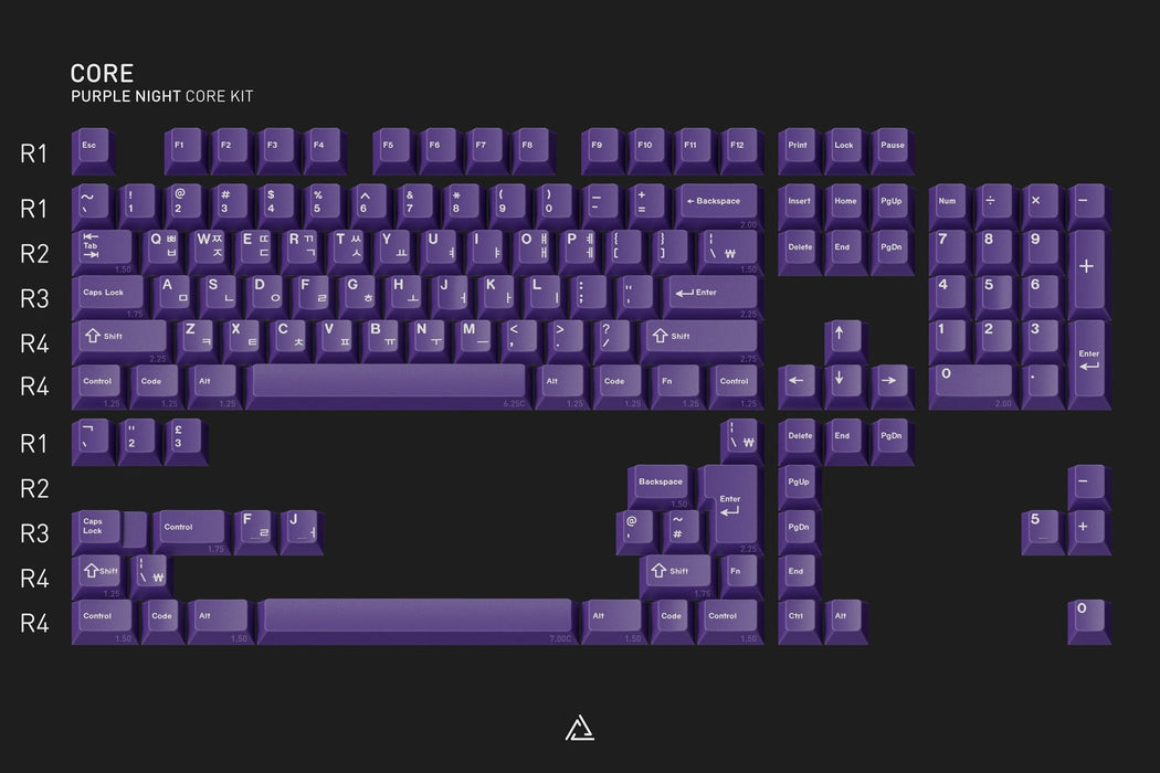 GMK Purple Night Keycaps