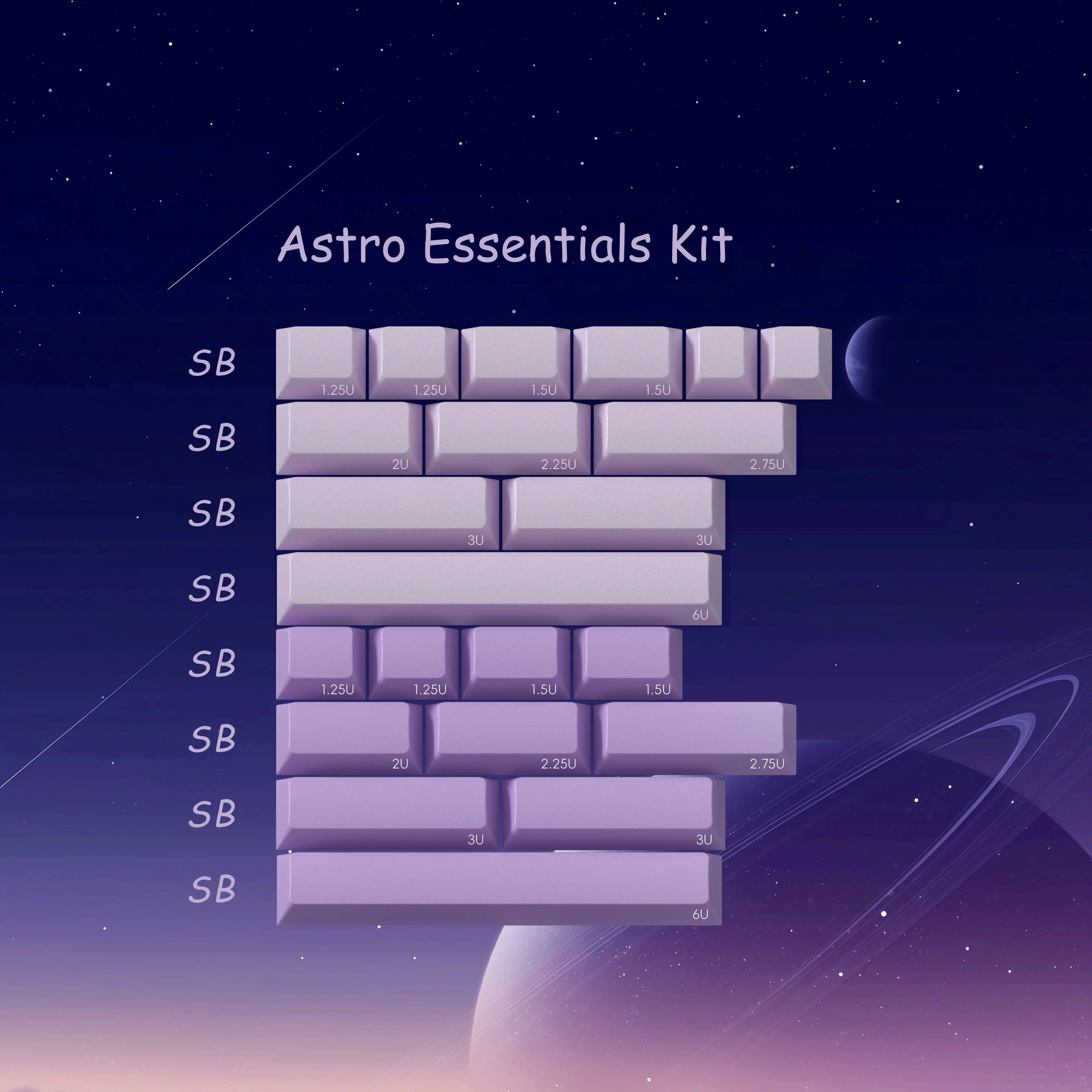 PBTfans Astraeus Keycaps