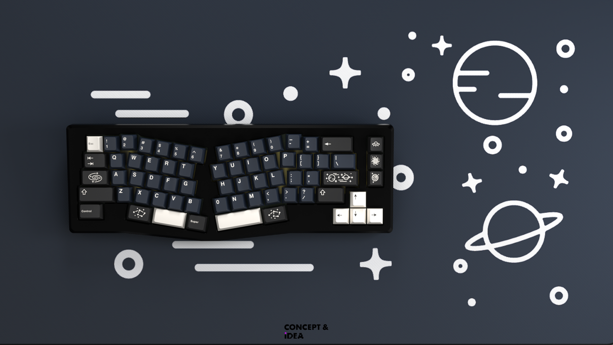 GMK CYL Galaxy Keycaps