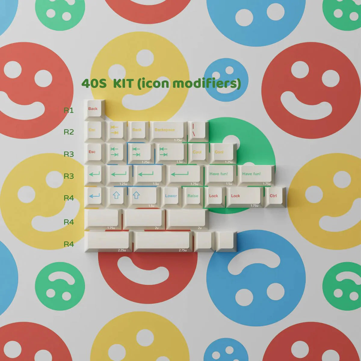 PBTfans Cool Kids Keycaps