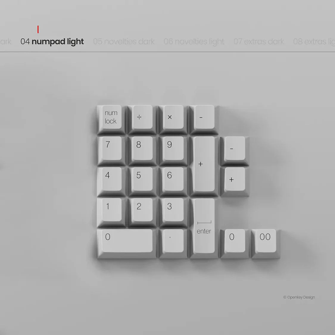 PBTfans Less but Better Dark Keycaps