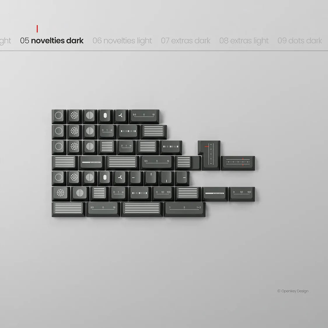 PBTfans Less but Better Dark Keycaps