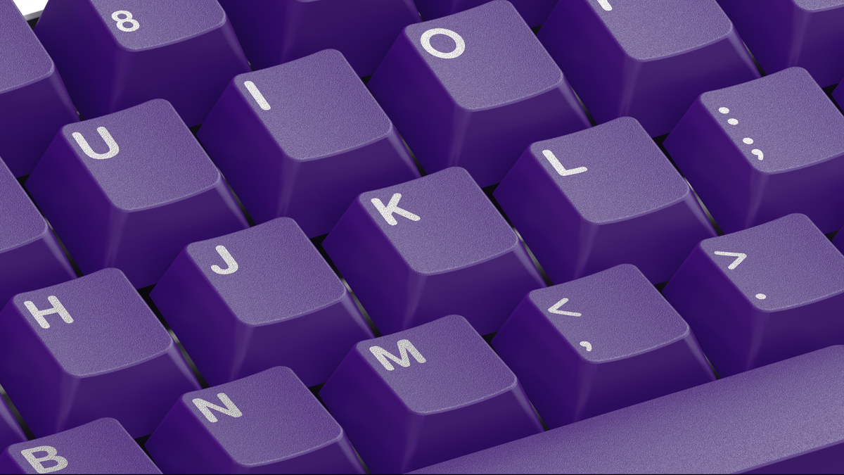 GMK CYL Purple Keycaps