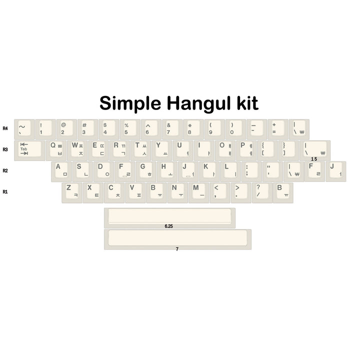 ePBT Simple Hangul Keycaps