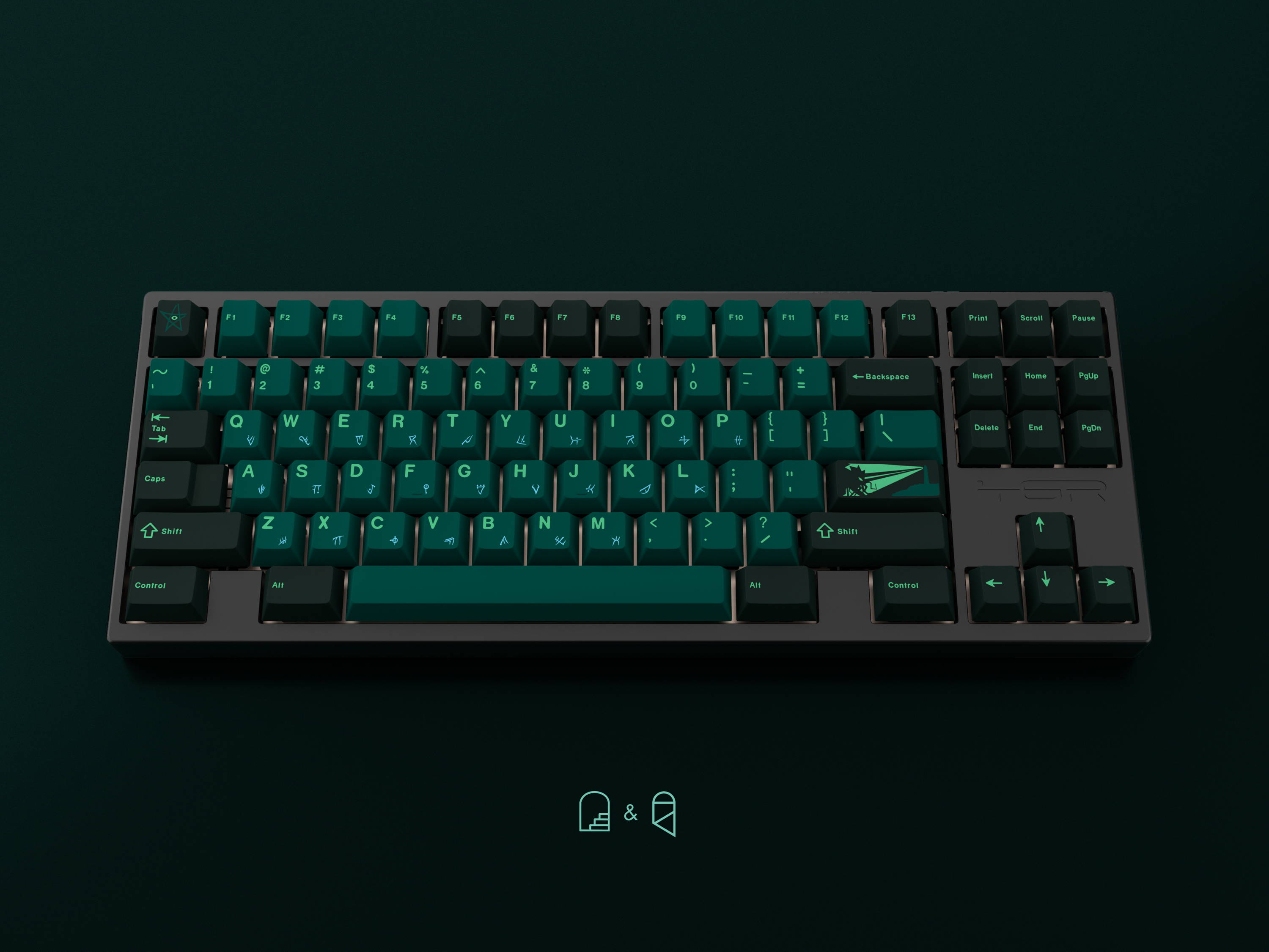 GMK CYL Terror Below Keycaps