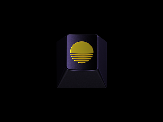 GMK Retrowave Keycaps