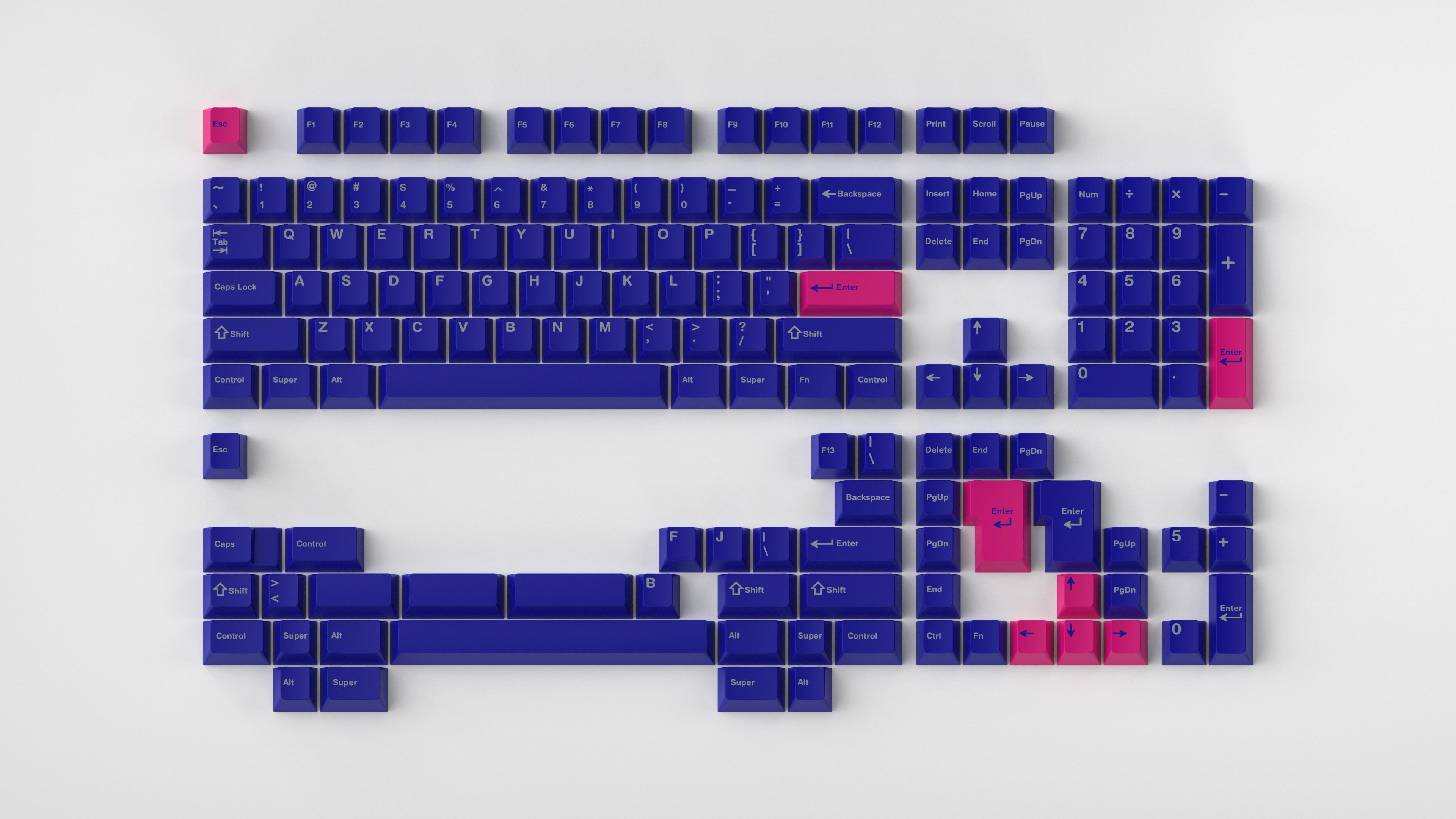 GMK CYL Cobalt Keycaps