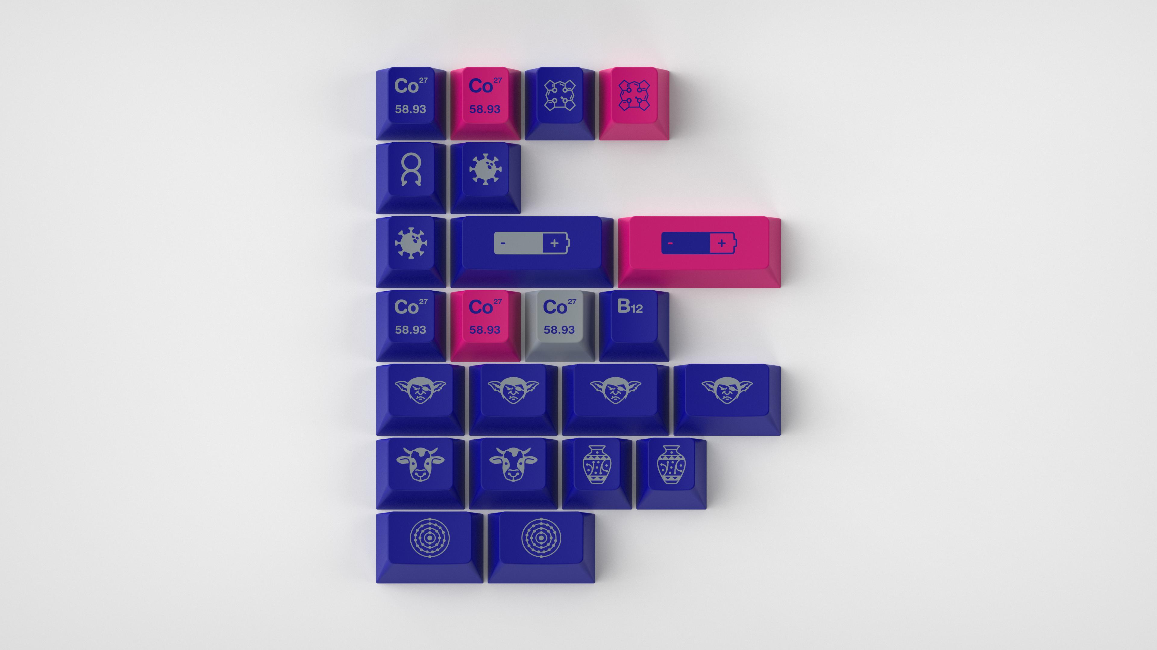 GMK CYL Cobalt Keycaps