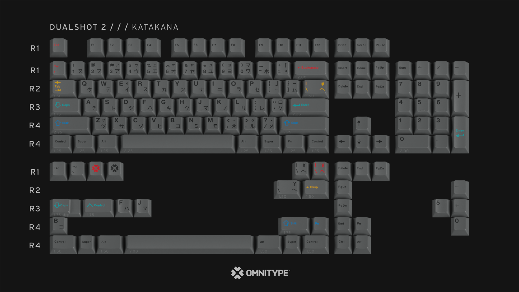 キーボード GMK Dualshot 2 (Katakana) + Accent GMK CYL Dualshot 2 Keycaps