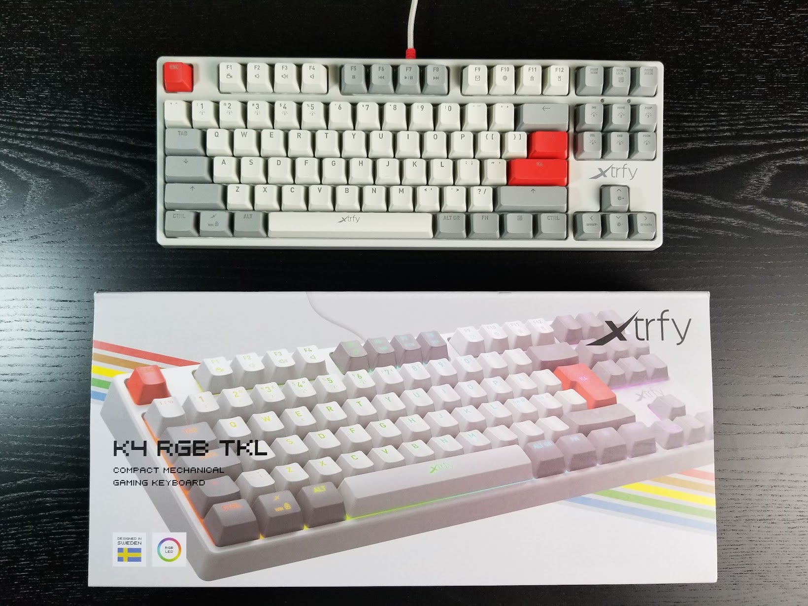 XTRFY K4 TKL Gaming Keyboard - Retro (OPEN BOX)