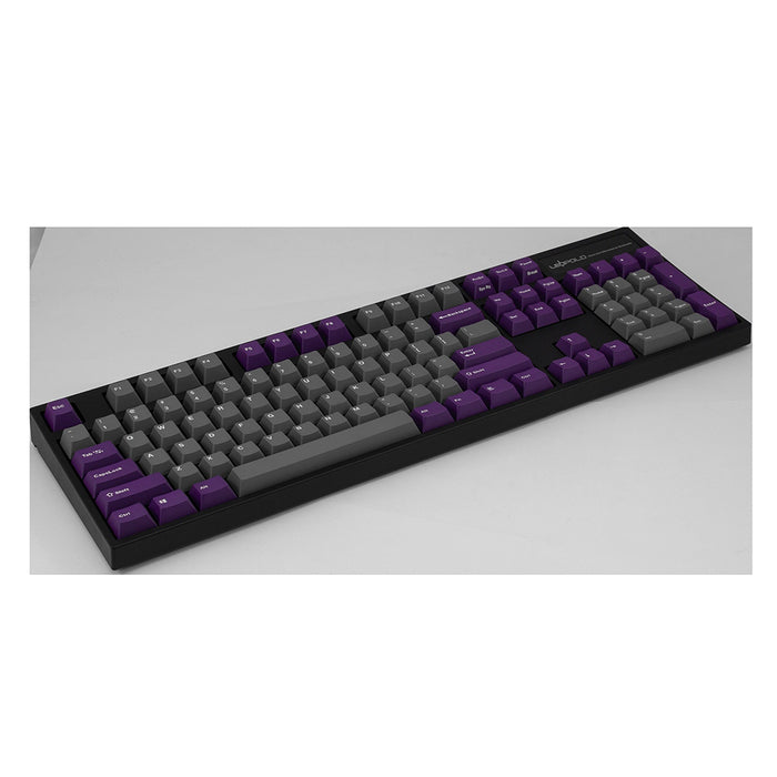 Leopold FC900R with Grey & Purple Key Caps - Deskhero.ca