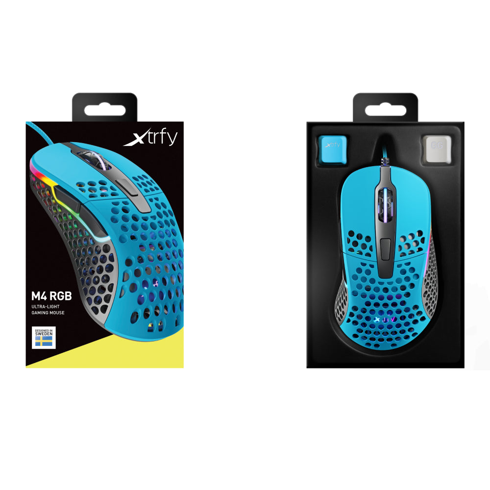 Xtrfy M4 Gaming Mouse (Blue) - Deskhero.ca