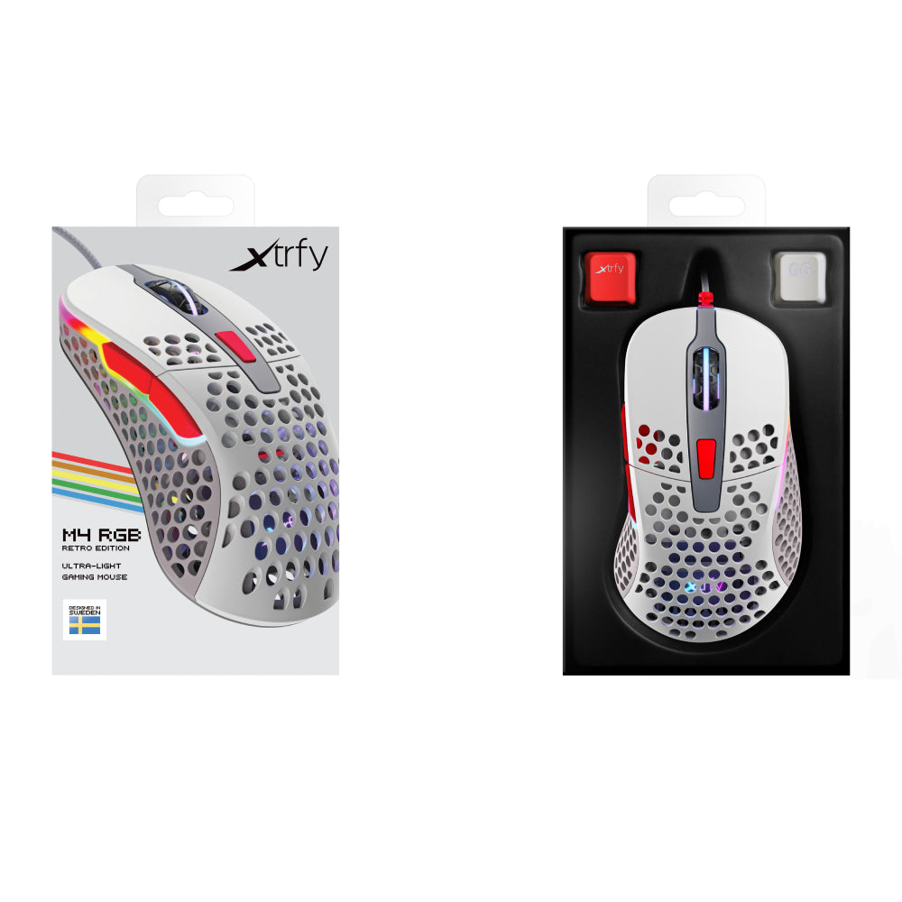 Xtrfy M4 Gaming Mouse (Retro) - Deskhero.ca