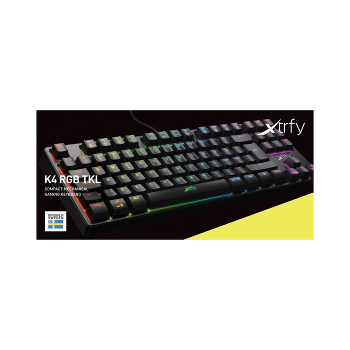 XTRFY K4 TKL Gaming Keyboard - Black
