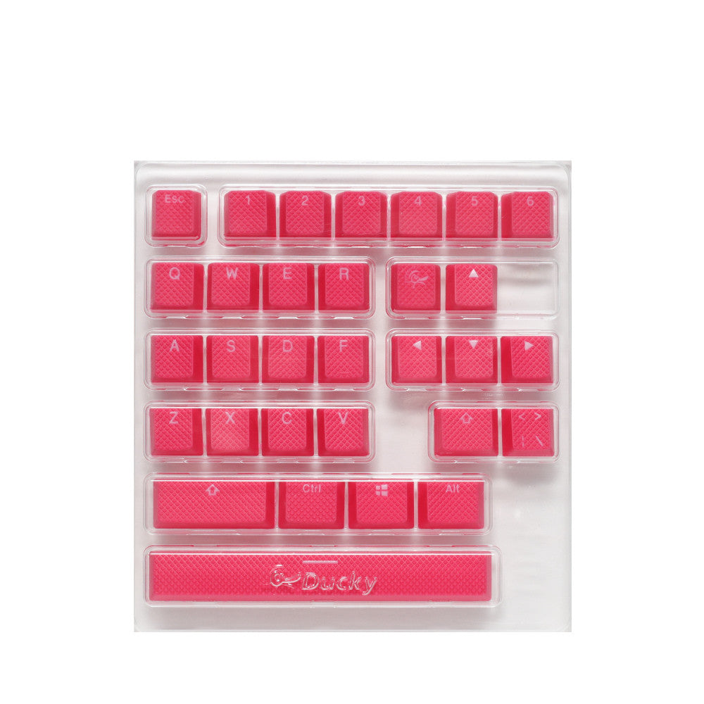 Ducky Rubber Gaming Keycap set - Red - 31pcs