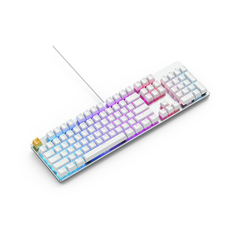 Glorious GMMK 100% White Ice Mechanical Keyboard