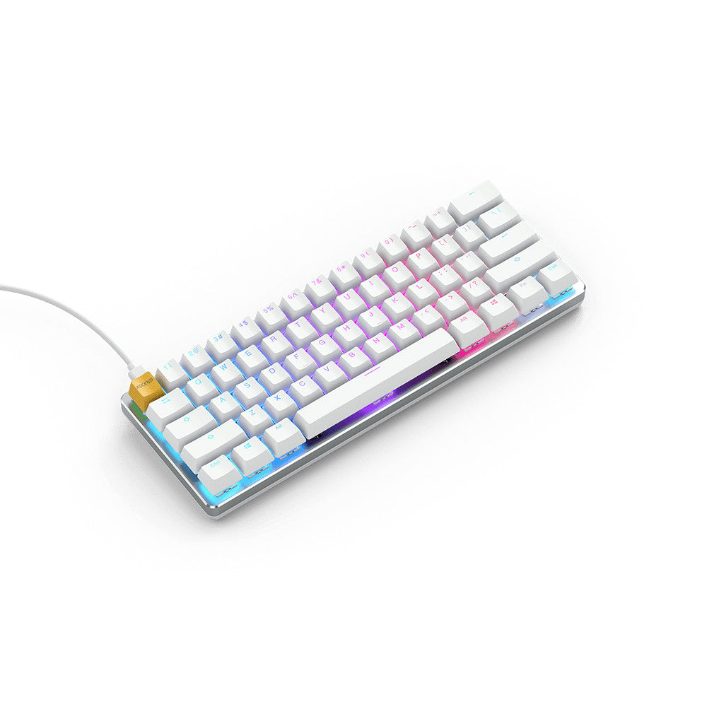 Glorious GMMK 60% Ice White Mechanical Keyboard
