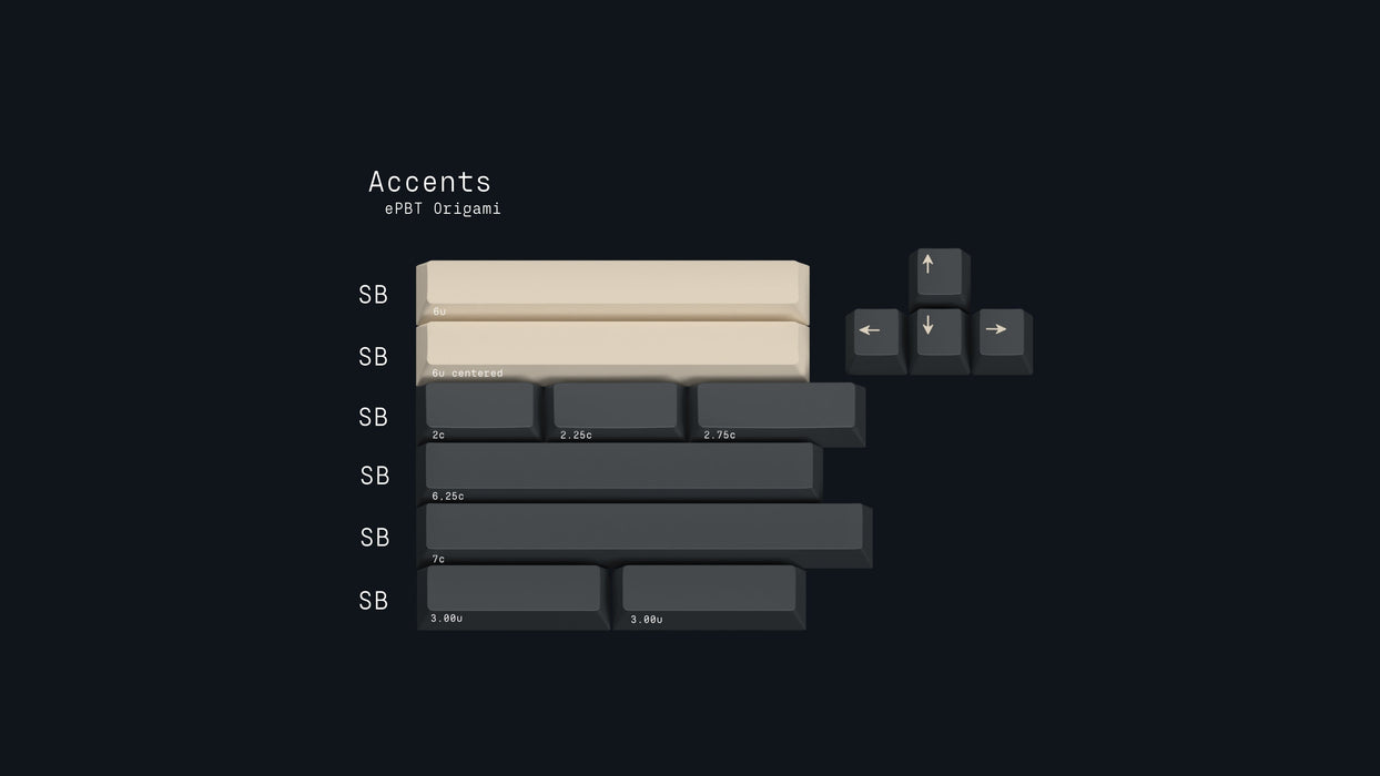 ePBT Origami Keycaps