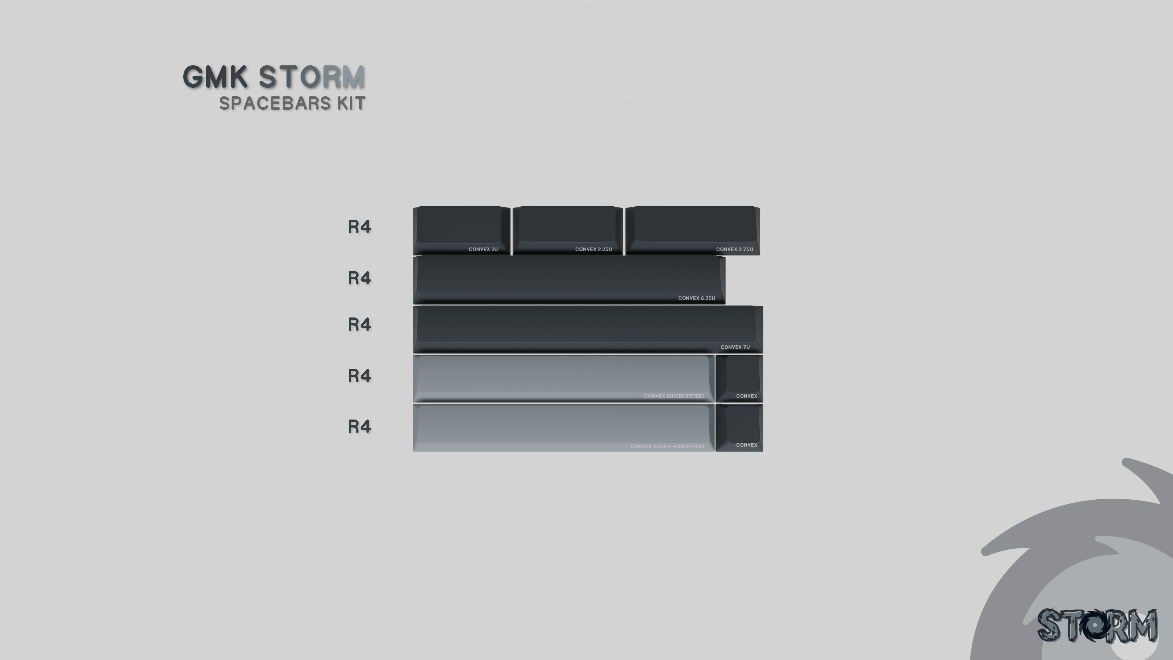 GMK Storm Keycaps