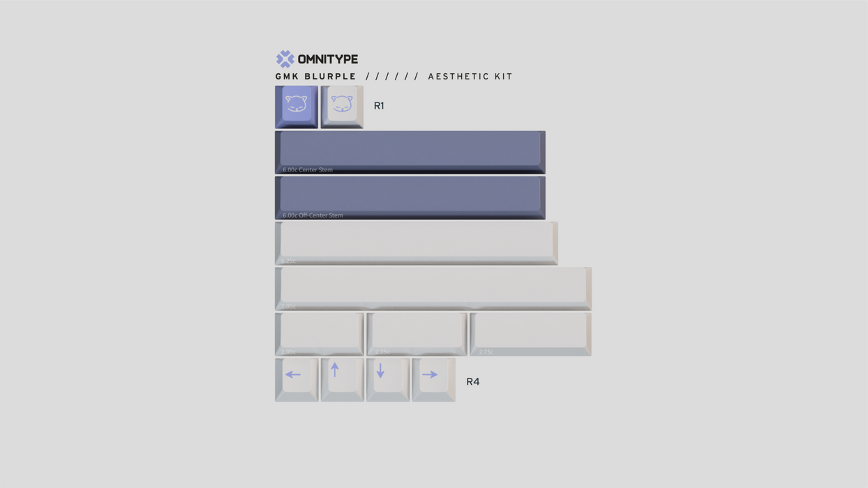 GMK Blurple Keycaps