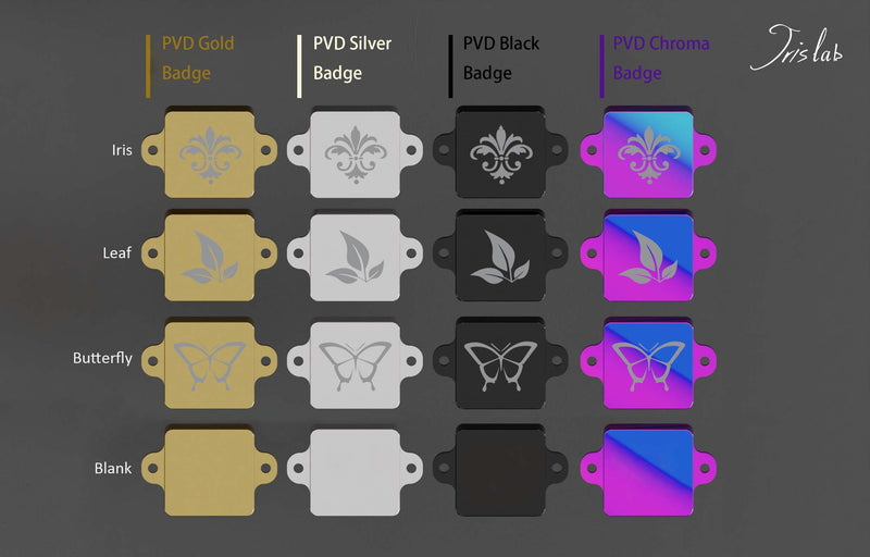 JRIS75 Keyboard - Addons Brass PVD Badges [Group Buy]