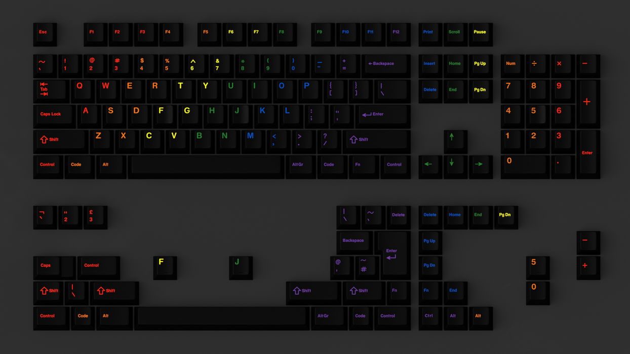 GMK Midnight Rainbow