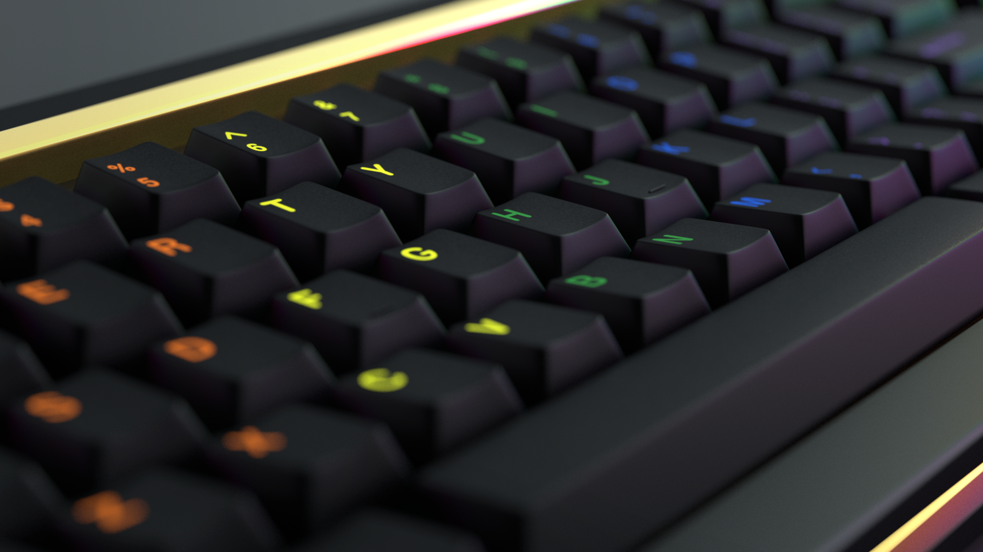 GMK Midnight Rainbow