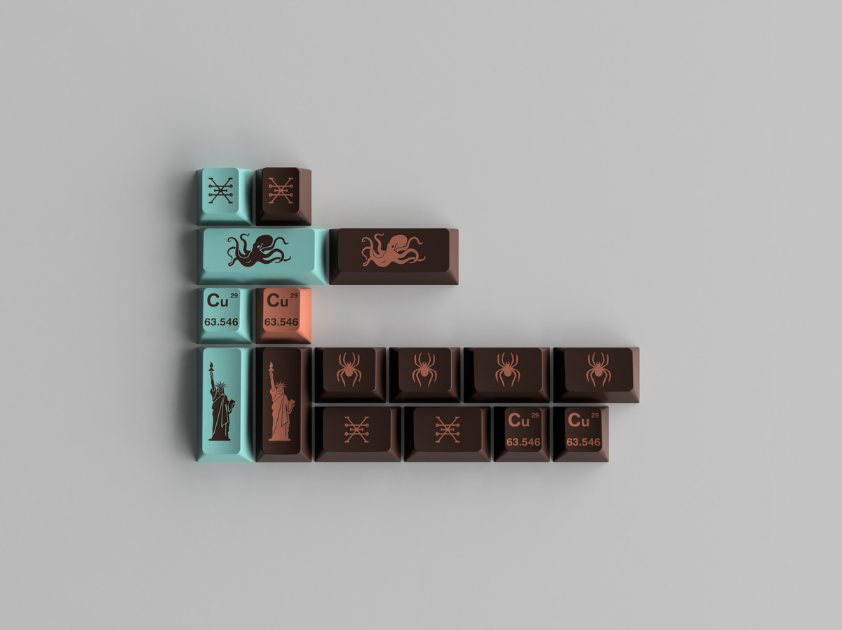 Copper Key Caps GMK CYL Copper Keycaps