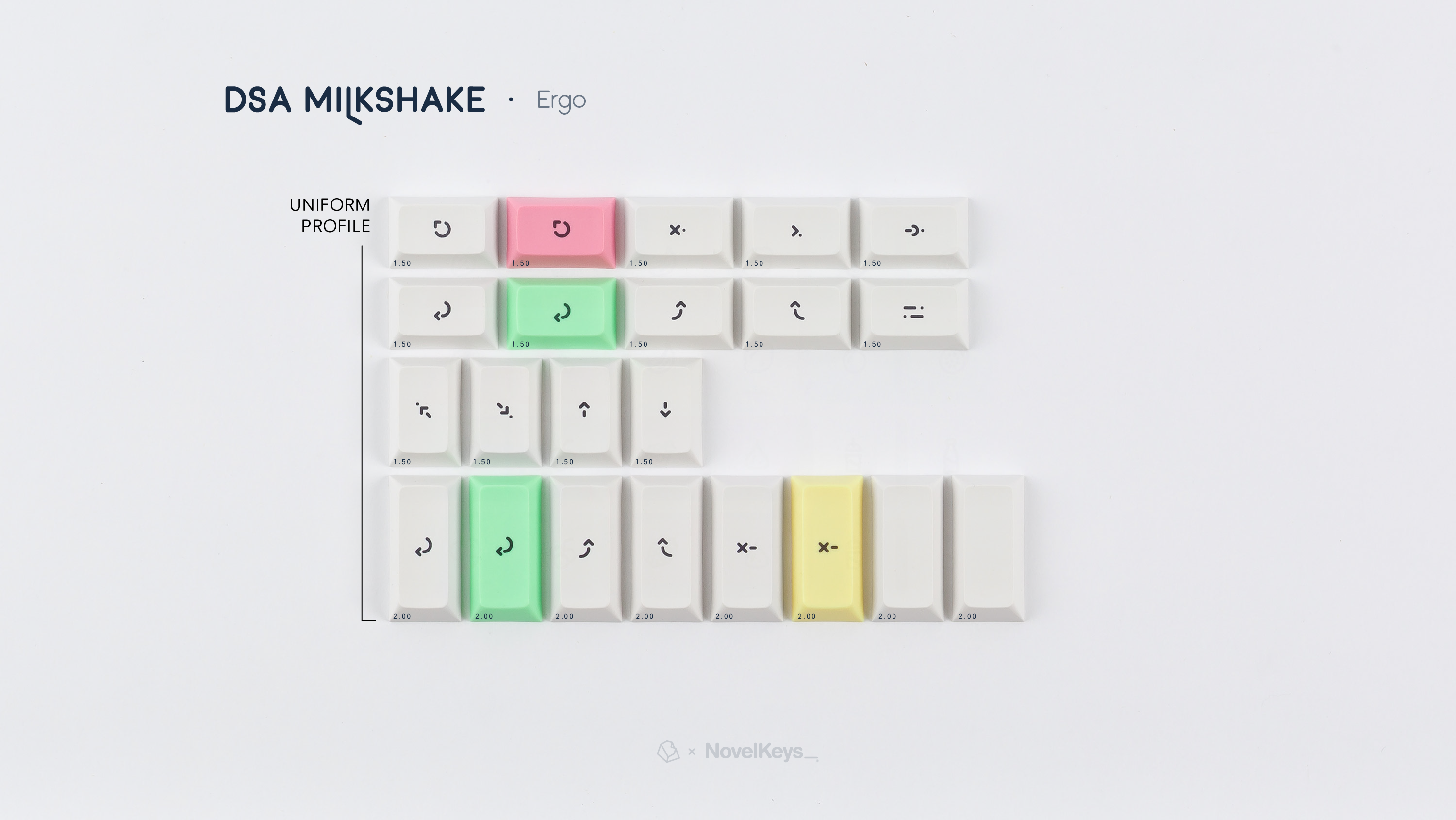 DSA Milkshake Keycaps