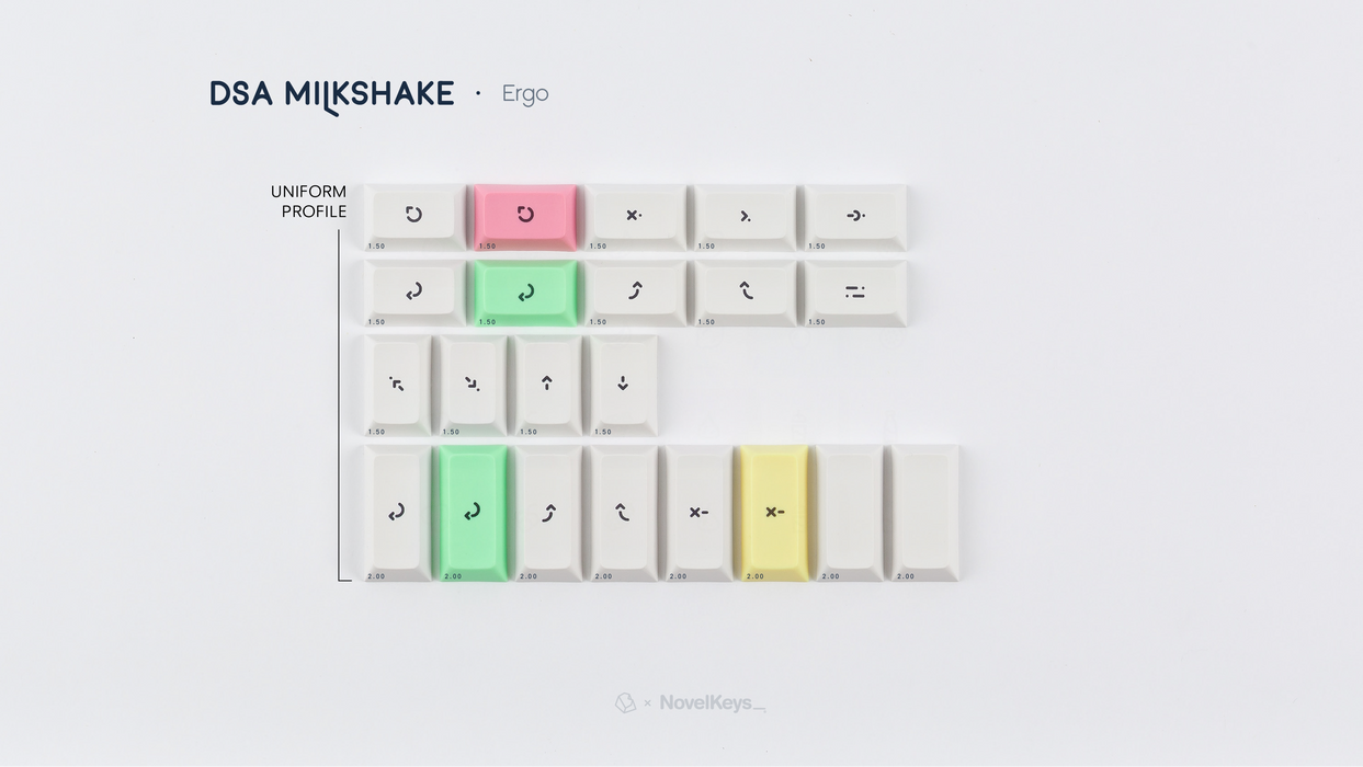 DSA Milkshake Keycaps