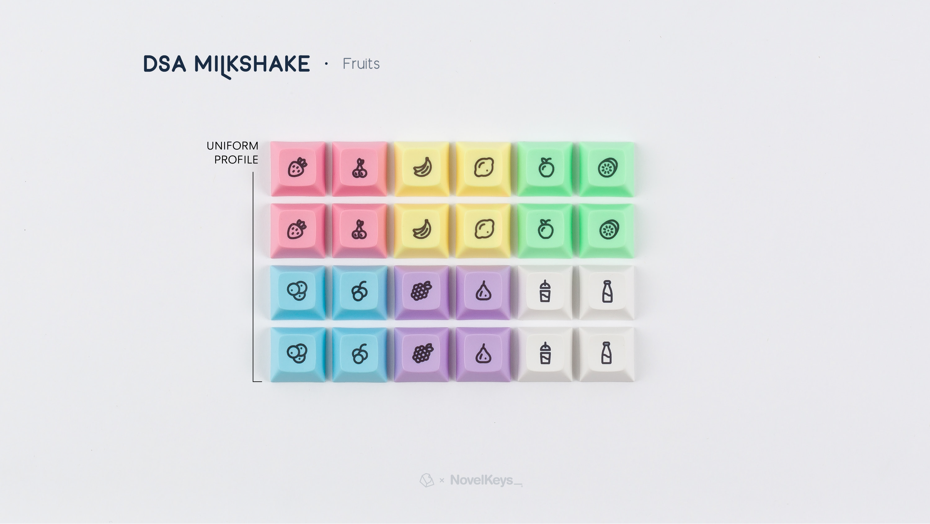 DSA Milkshake Keycaps