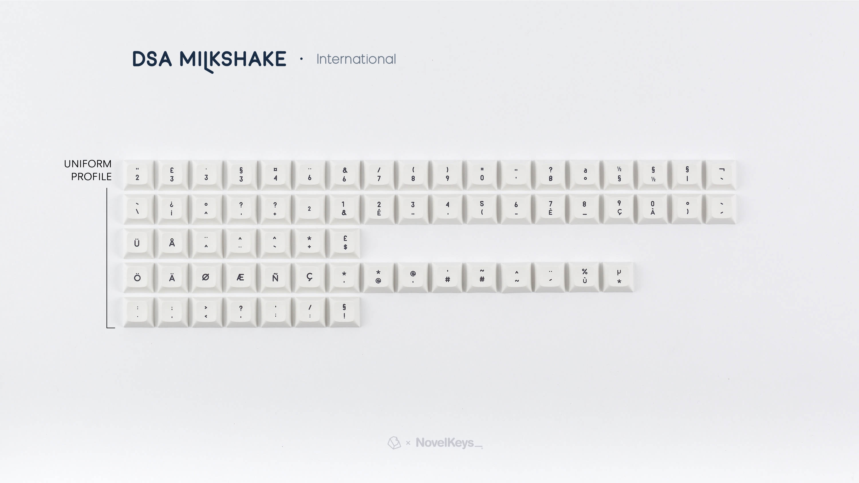 DSA Milkshake Keycaps