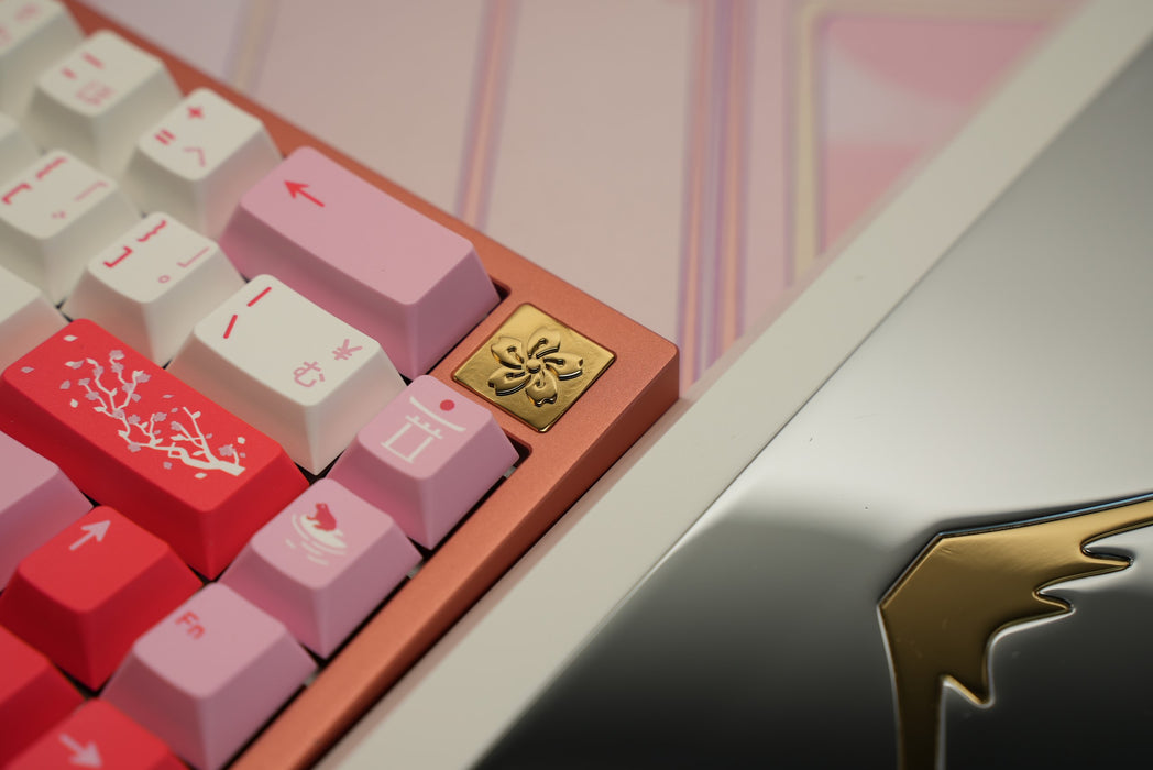 Fuji 65v2 Swirl Keyboard - Strawberry Yogurt