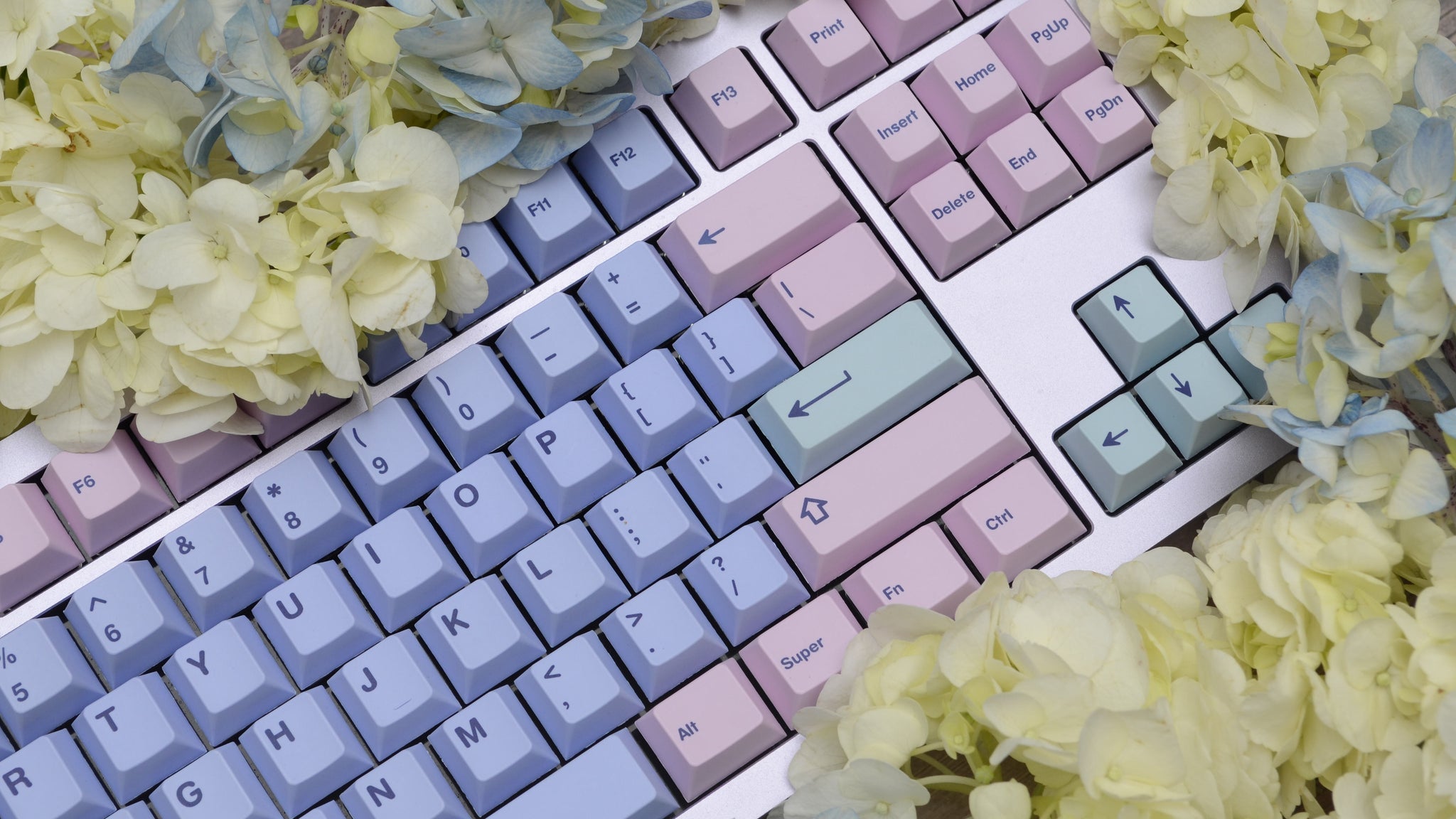 NicePBT Hydrangea Keycaps