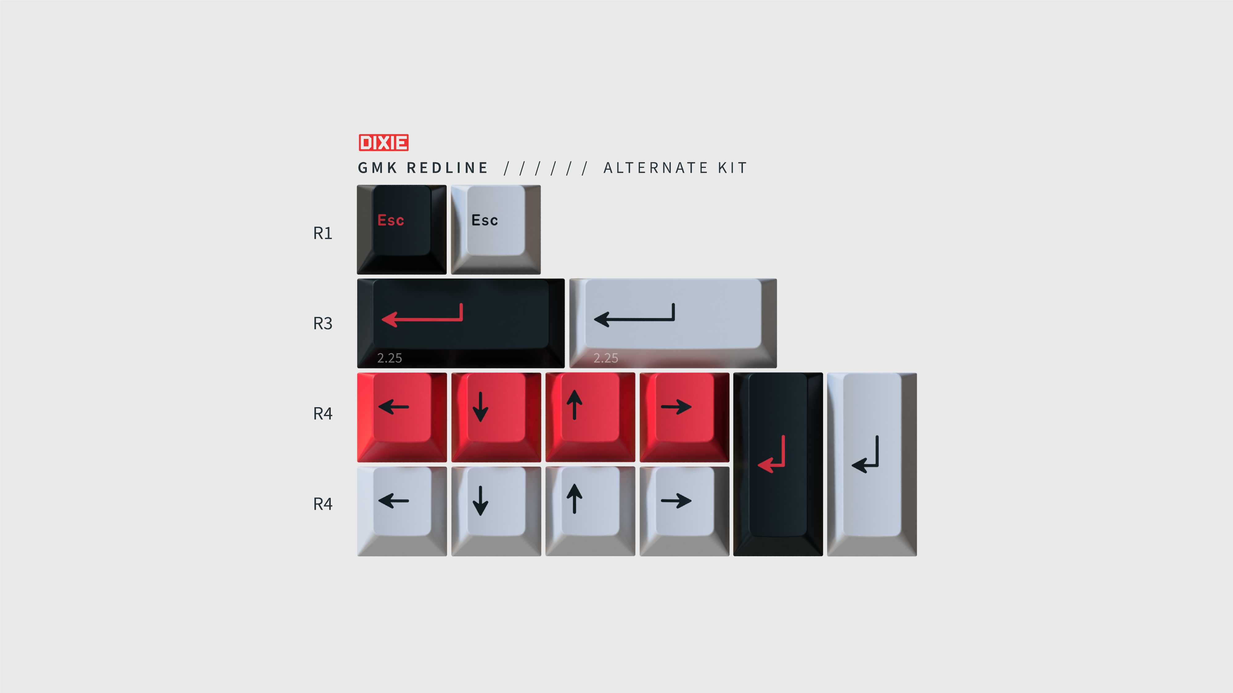 GMK Redline Keycaps