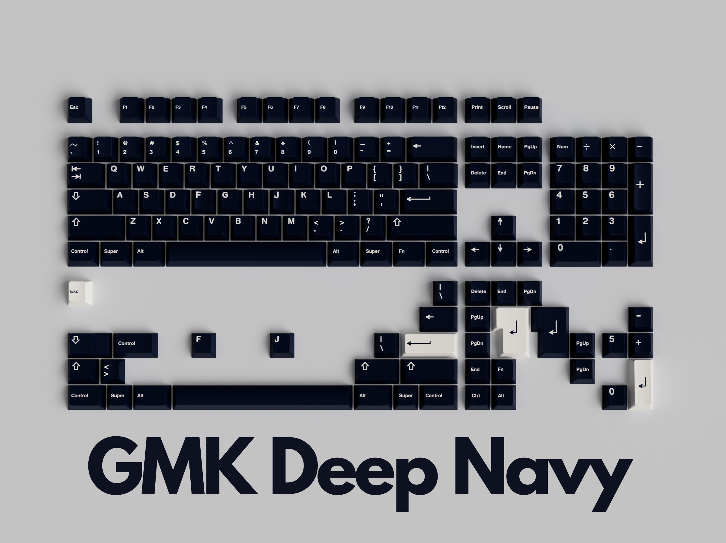GMK CYL Deep Navy Keycaps
